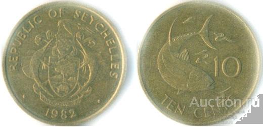Сейшелы 10 центов 1997 года.