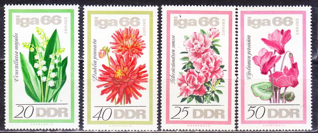 ГДР, 1966 г., флора