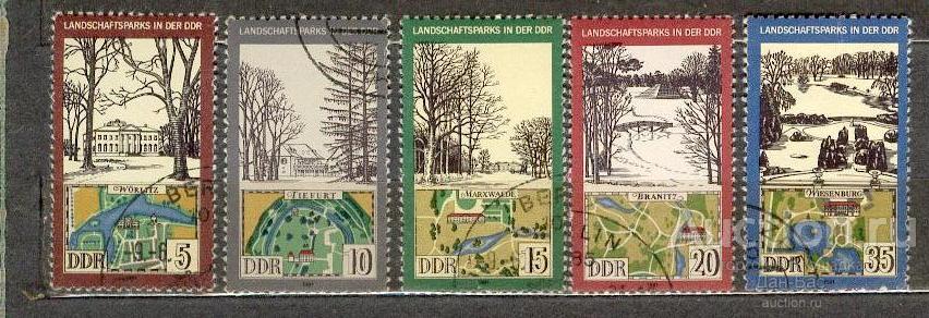 Германия ГДР 1981 флора ландшафт сады