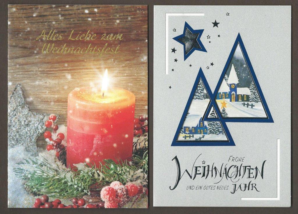 С Новым годом! 10 открыток одним лотом.Раскладушки вместе с конвертом.Лот 312