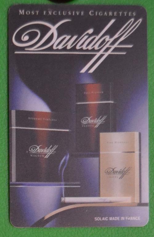 Телефонная карта Москва - Access - Сигареты Davidoff - 500 ед.Чип - 9