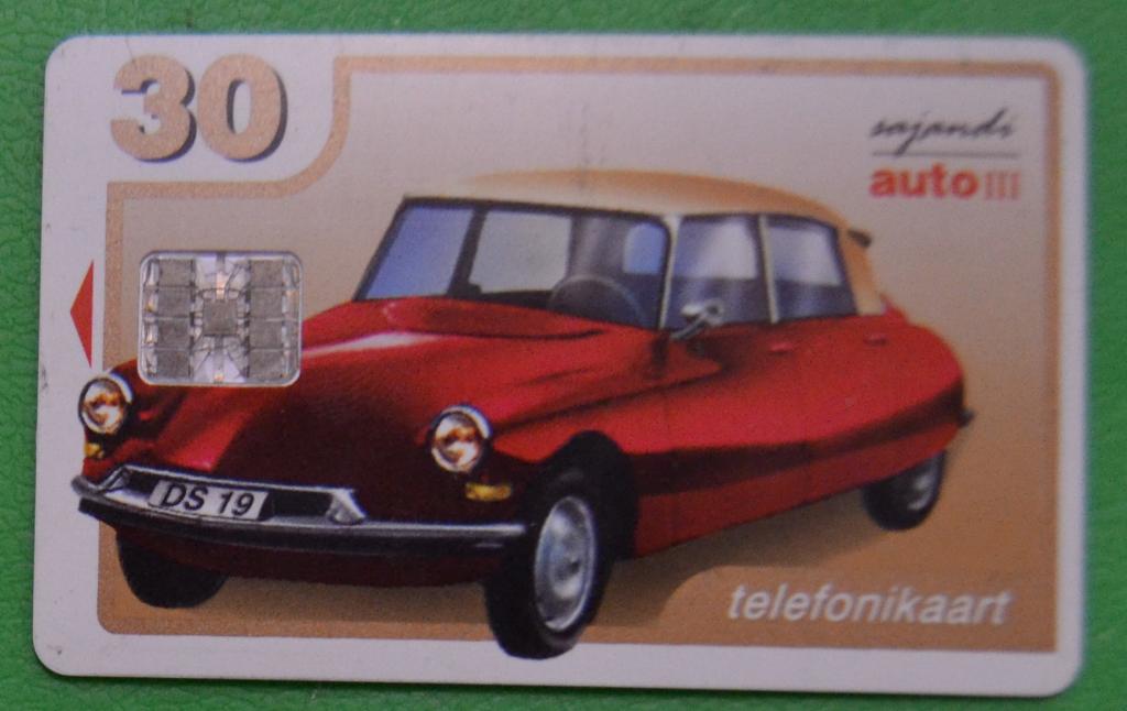 Телефонная карта Эстония транспорт автомобиль Ситроен 19 - 30 ед.Чип - 18