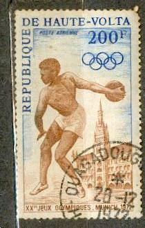 Верхняя Вольта (Буркина-Фасо) 1972  спорт олимпиада основная из двух архитектура
