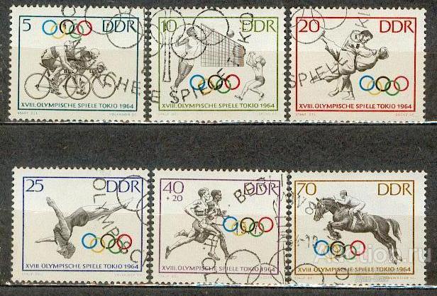 Германия ГДР 1964  спорт олимпиада СГ