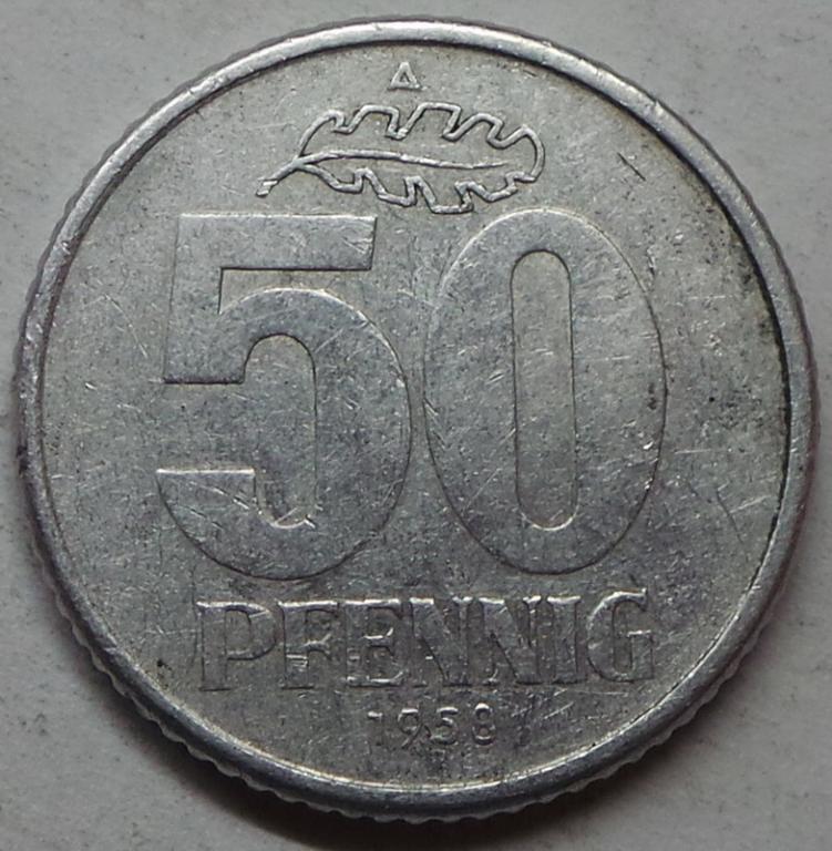 Номера гдр. 50 пфеннигов гдр.