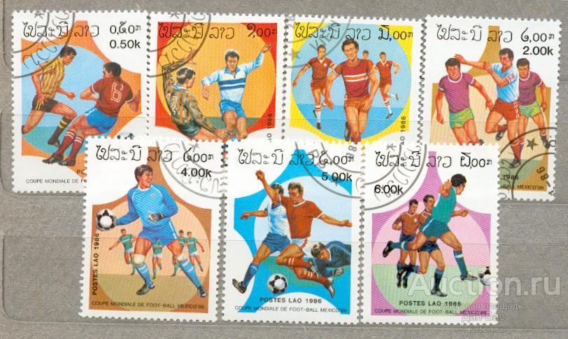 Лаос 1986  спорт футбол