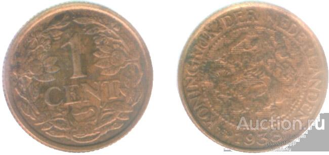 Нидерланды 1 цент 1938 года