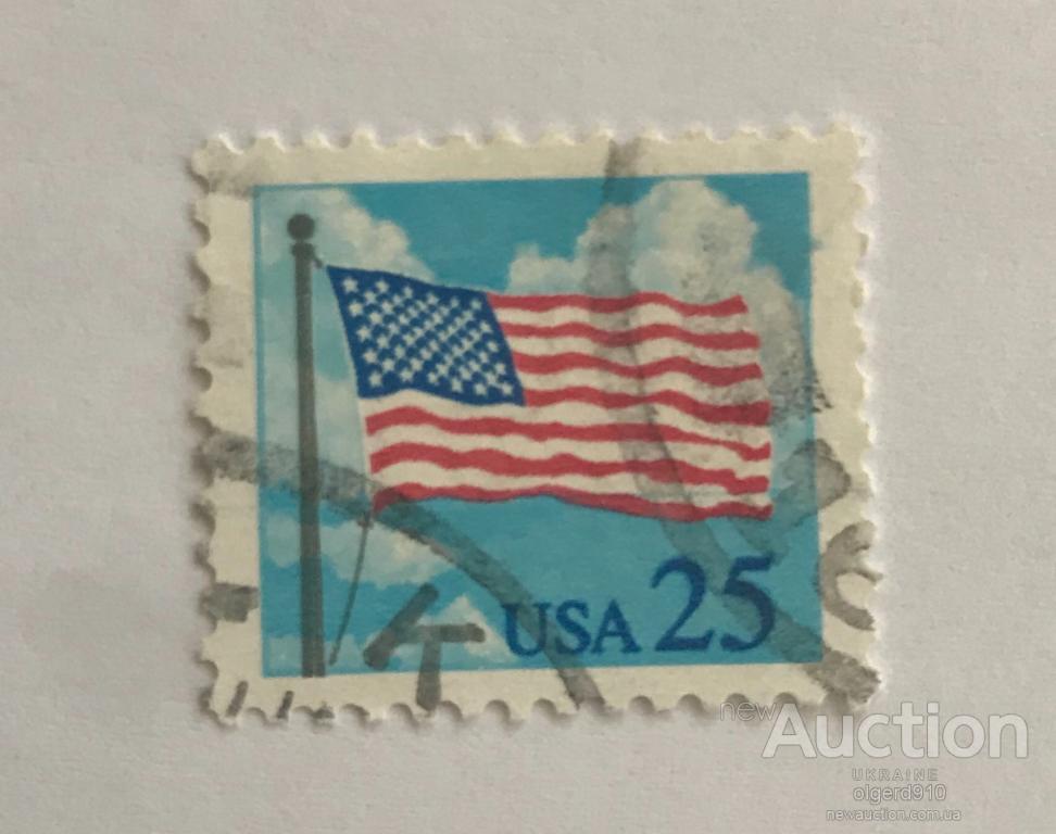 США 1988 Стандарт Флаг марка 0.25 доллара ГАШ