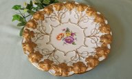 Блюдо "Золотая лоза и букет" Meissen. Германия. 1979 год.