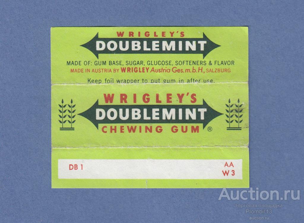 Обертка Австрия Wrigley's Doublemint DB 1