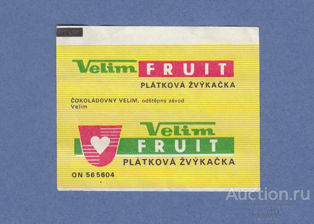 Обертка Чехословакия Velim Fruit (редкая разновидность)