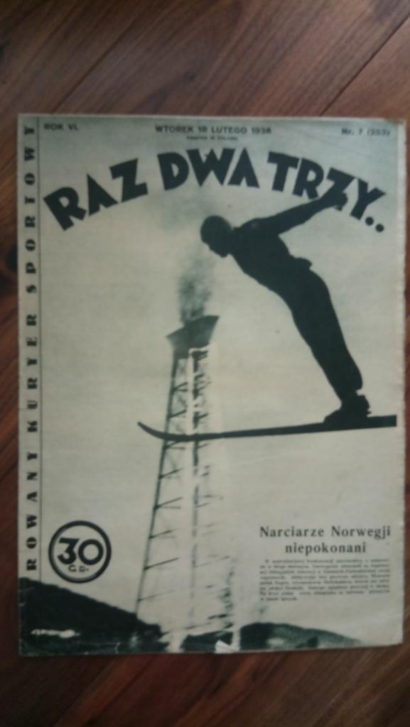 журнал Спорт Польша №7 Зимние Олимпийские игры Гармиш-Партенкирхен Германия 1936 год
