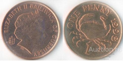 Гернси 1 пенни 1998 года