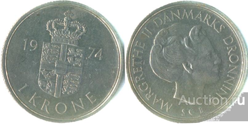 Дания 1 крона 1978 года
