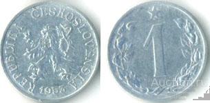 Чехословакия 1 геллер 1953 года