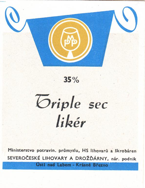 Этикетка Ликер Чехословакия