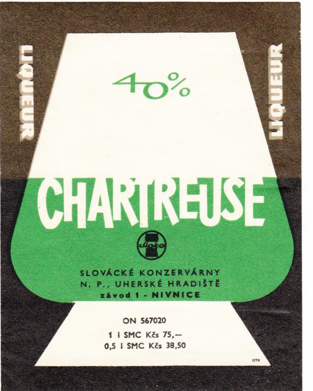 Этикетка Ликер Чехословакия