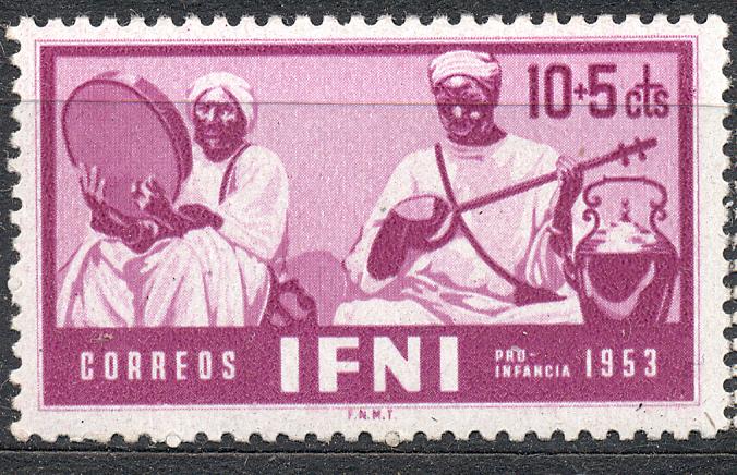 ИФНИ (Испания) 1953 г.  В пользу молодежи и детей негашеная**