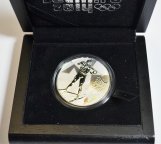 3 рубля 2014 года.Олимпиада в Сочи. Биатлон. Серебро 925. Вес 31,1 гр. ПРУФ.