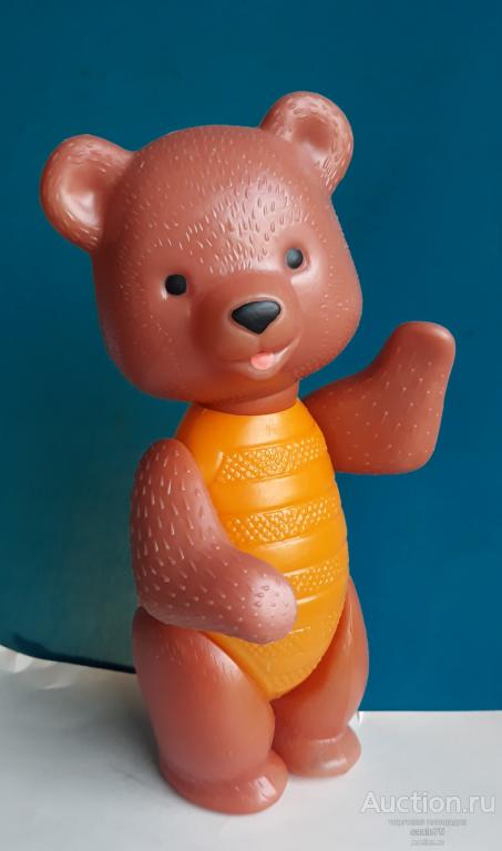 Игрушка МИШКА медведь полиэтилен СССР