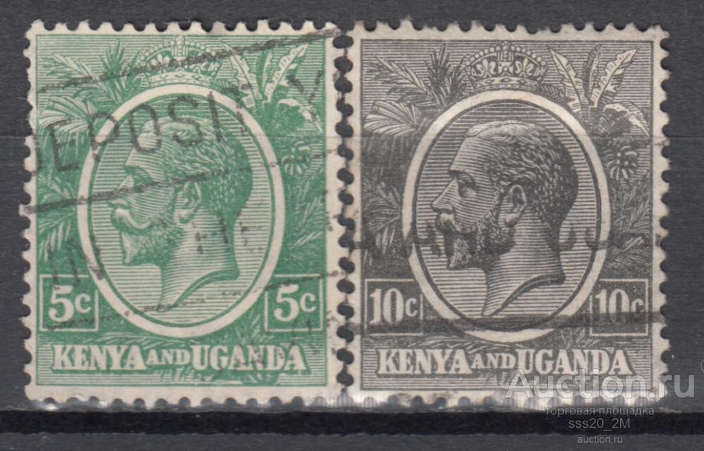 Кения Уганда 1925 Георг V Mi22,23