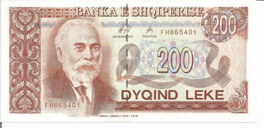 Албания  200  лек  1996 года  пресс  UNC  (Р-59а)