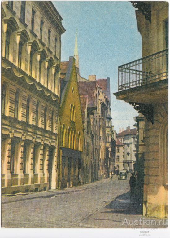 г.Рига. Улица в старой Риге.  фото
