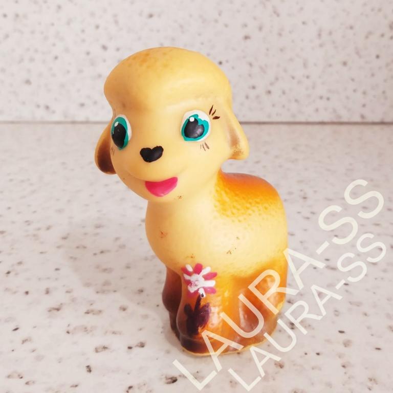 Игрушка СССР!!! БАРАШЕК!!! Резиновая 11 см. 