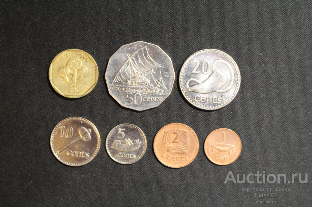 Набор монет 7шт 1998-2006 год Фиджи