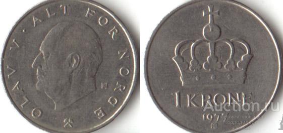 Норвегия 1 крона 1982 года