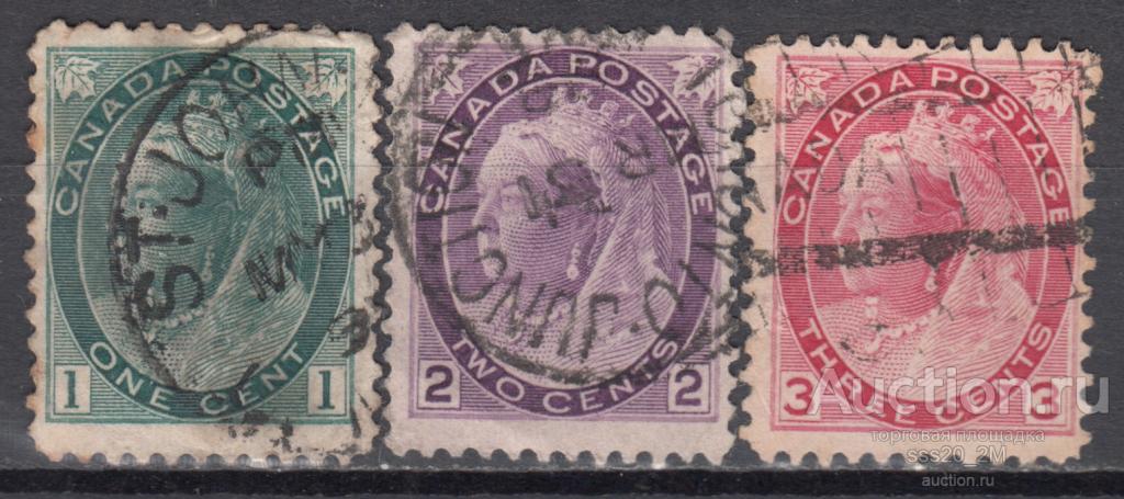 Канада 1898 королева Виктория Mi63,64,66