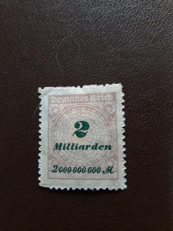 Германия,1923 ,Новые номиналы 