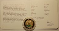 10000 драм 2009 год. Знаки зодиака - ОВЕН. PROOF. Золото 8.65 гр, 900 проба. Армения.
