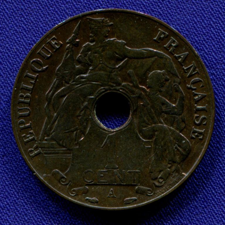 Французский Индокитай 1 цент 1938 aUNC
