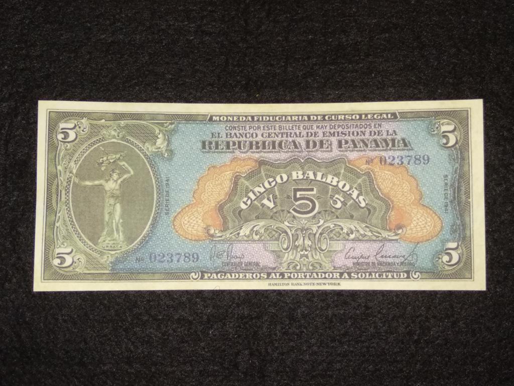 5 бальбоа 1941г Панама копия