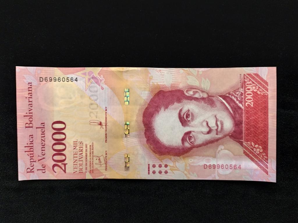 Венесуэла 20000 боливаров 2017 года UNC