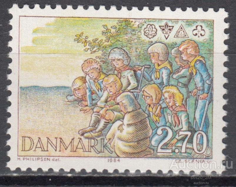 Дания 1984 скауты Mi805 MNH