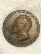 Памятная настольная медаль "100 лет со дня рождения Ф.Э. Дзержинского", ЛМД. ВЧК. КГБ.