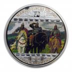 20 долларов 2010 год. Три Богатыря. Васнецов. Острова Кука. 93.3 грамма