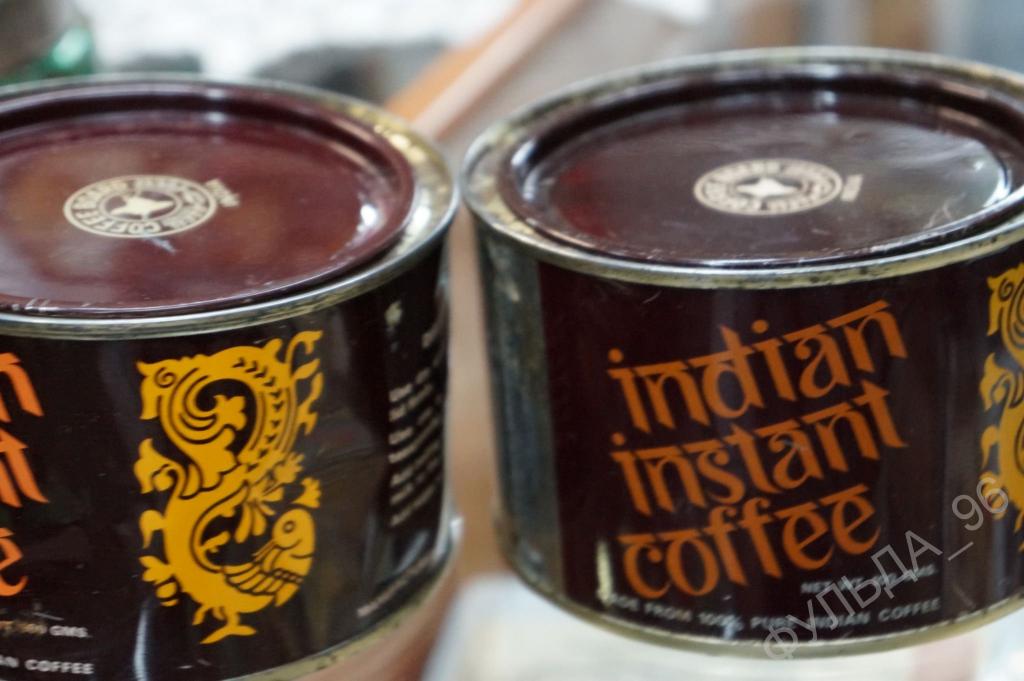 Индийский кофе ссср в железной банке фото