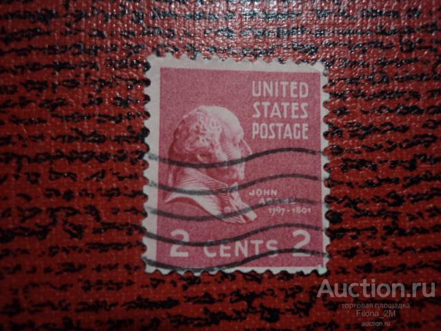 Марки.США.1938 г.Персоналии.Президенты США.Адамс.Mi # 413 А