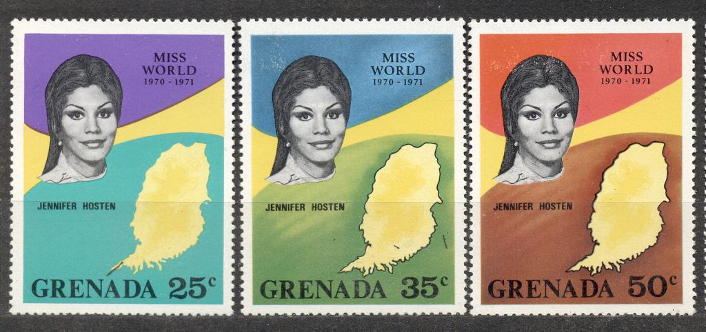 Гренада 1971 г. часть серии Мисс мира    негашеная**