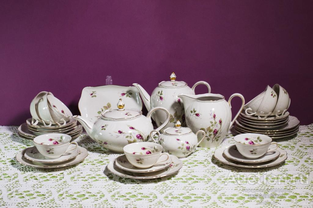 Сервиз "Мускусная роза, айвори, 1970-е г.г., Франция