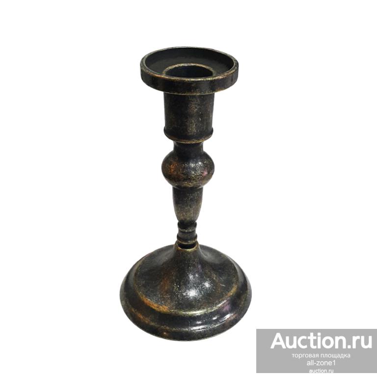 Подсвечник гладкий, малый AL-80-276-ANT