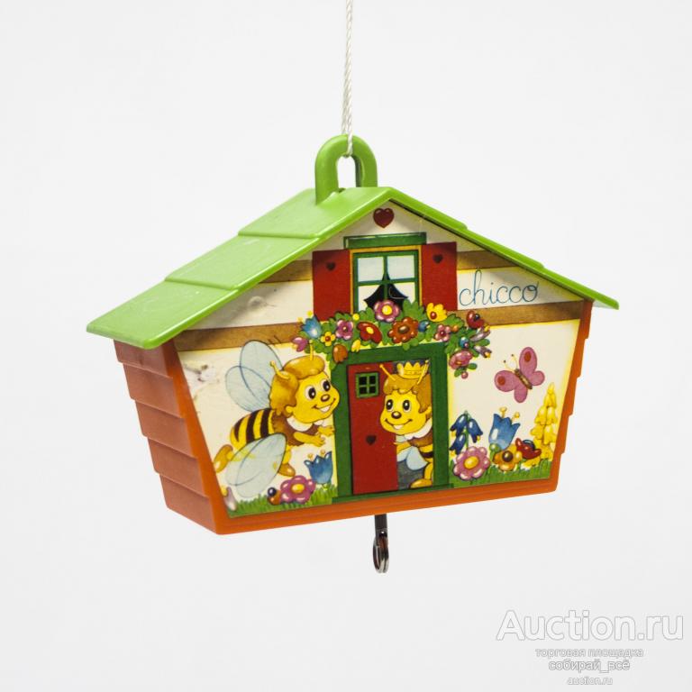 Елочная игрушка музыкальная Домик, Италия, размер 8,5х11х5 см
