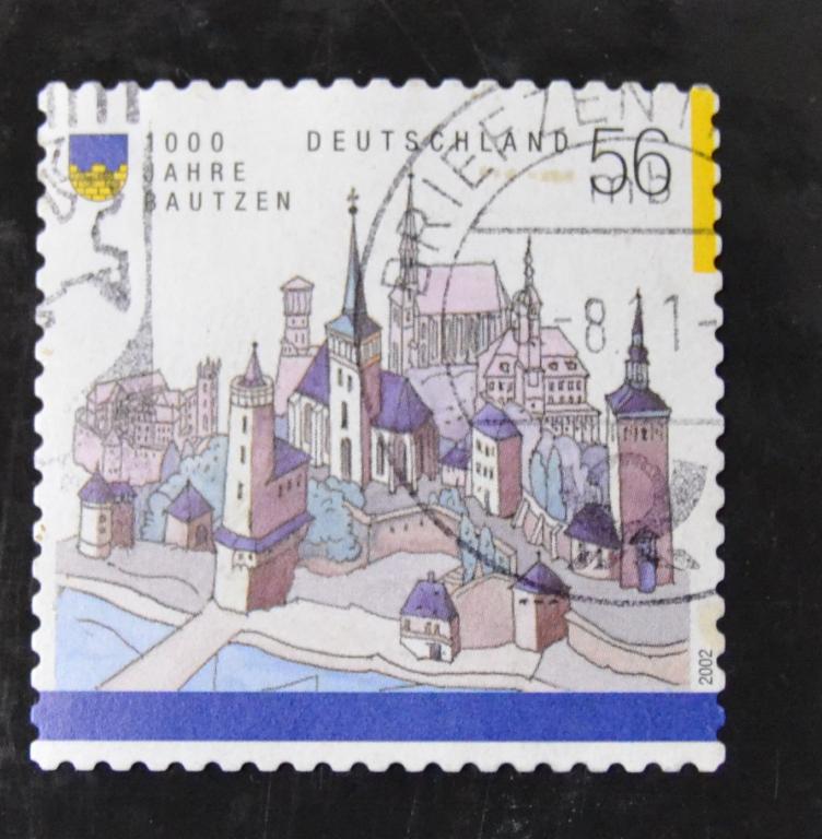 Германия 2002 г. 1000 лет г. Баутцен архитектура гаш.