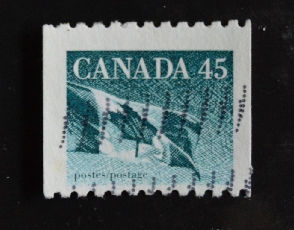 Канада 1990 г. Национальный флаг гаш