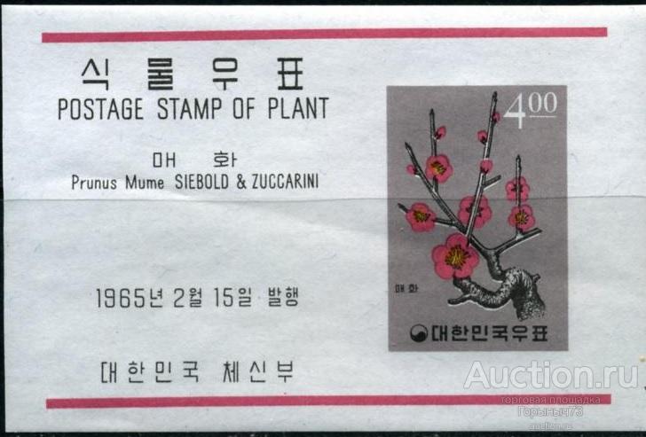 Корея Юж. 1965 Бл1 бз MNH