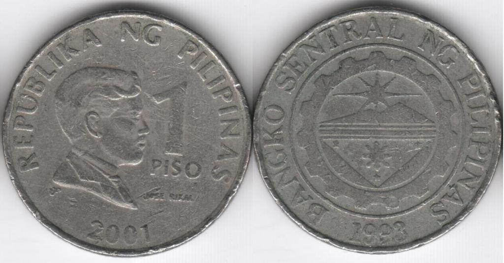 Филиппины 1 писо 2001 (2)