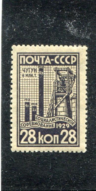 1929 Индустриализация  28 копеек  MNH (**)